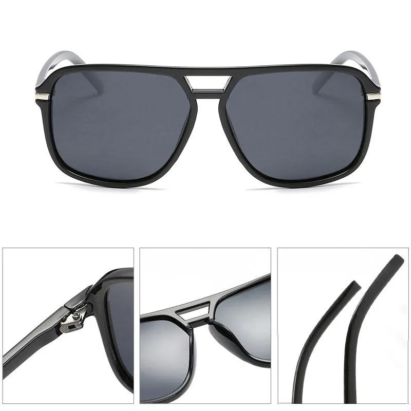 Sports Sunglasses, Anti-Uv, Fashionable Men's And Women's Retro Large Frame Sunglasses