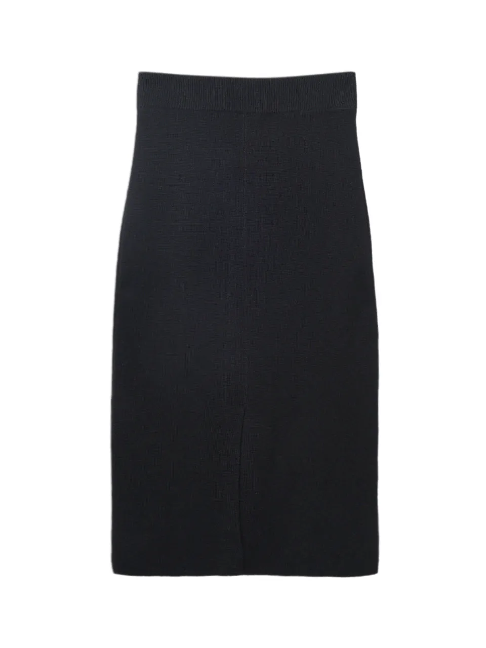 Straight Midi Skirt_Black