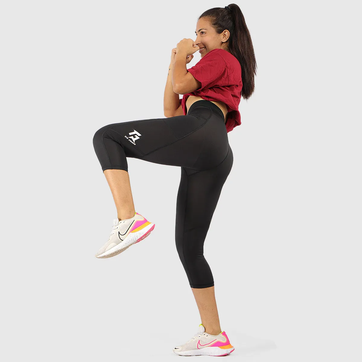 Stretch 7/8 Leggings (Black)