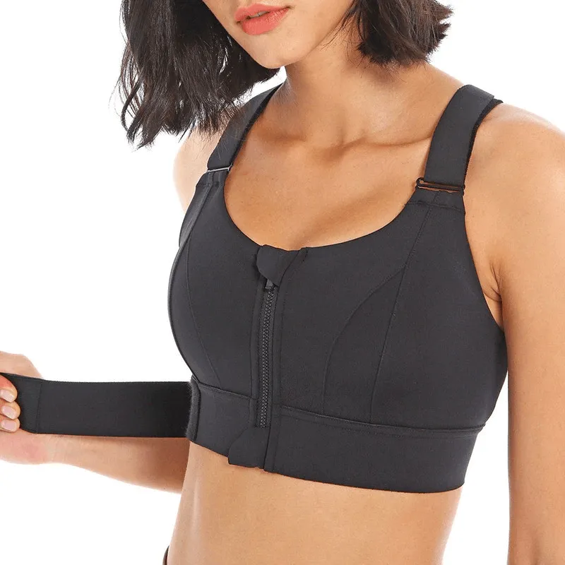 Stylish Women's Shockproof Sports Bras with Adjustable Fastening - SF0445