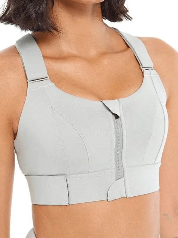 Stylish Women's Shockproof Sports Bras with Adjustable Fastening - SF0445