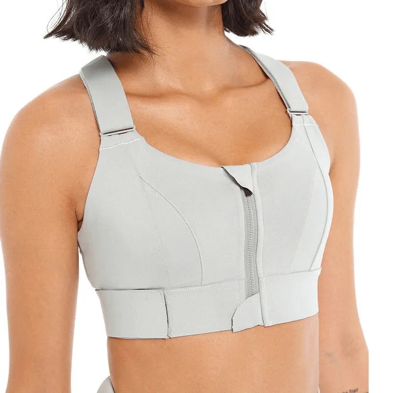 Stylish Women's Shockproof Sports Bras with Adjustable Fastening - SF0445