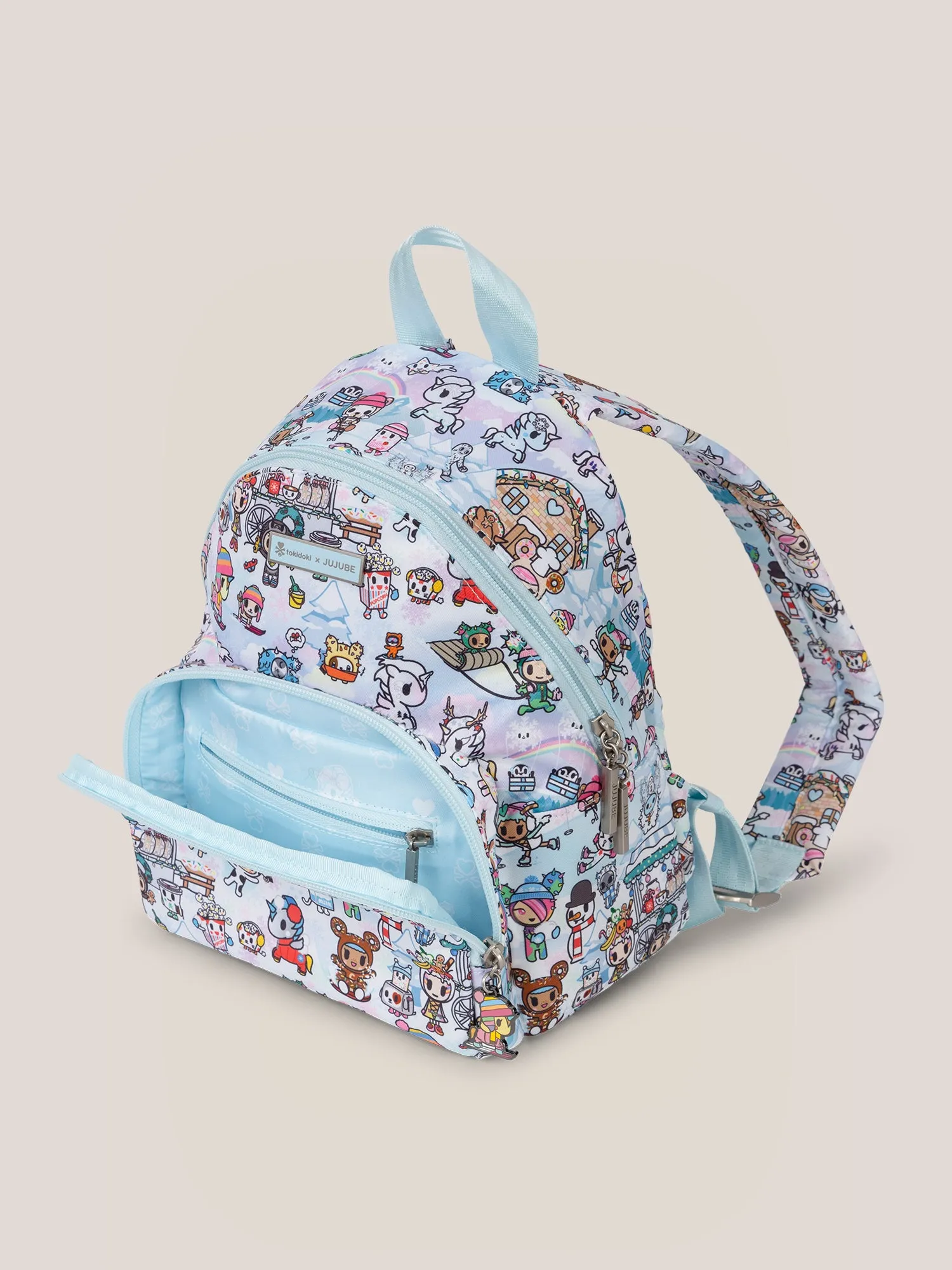 tokidoki Snow Day Everyday Mini Small Diaper Bag Backpack — Ice Blue