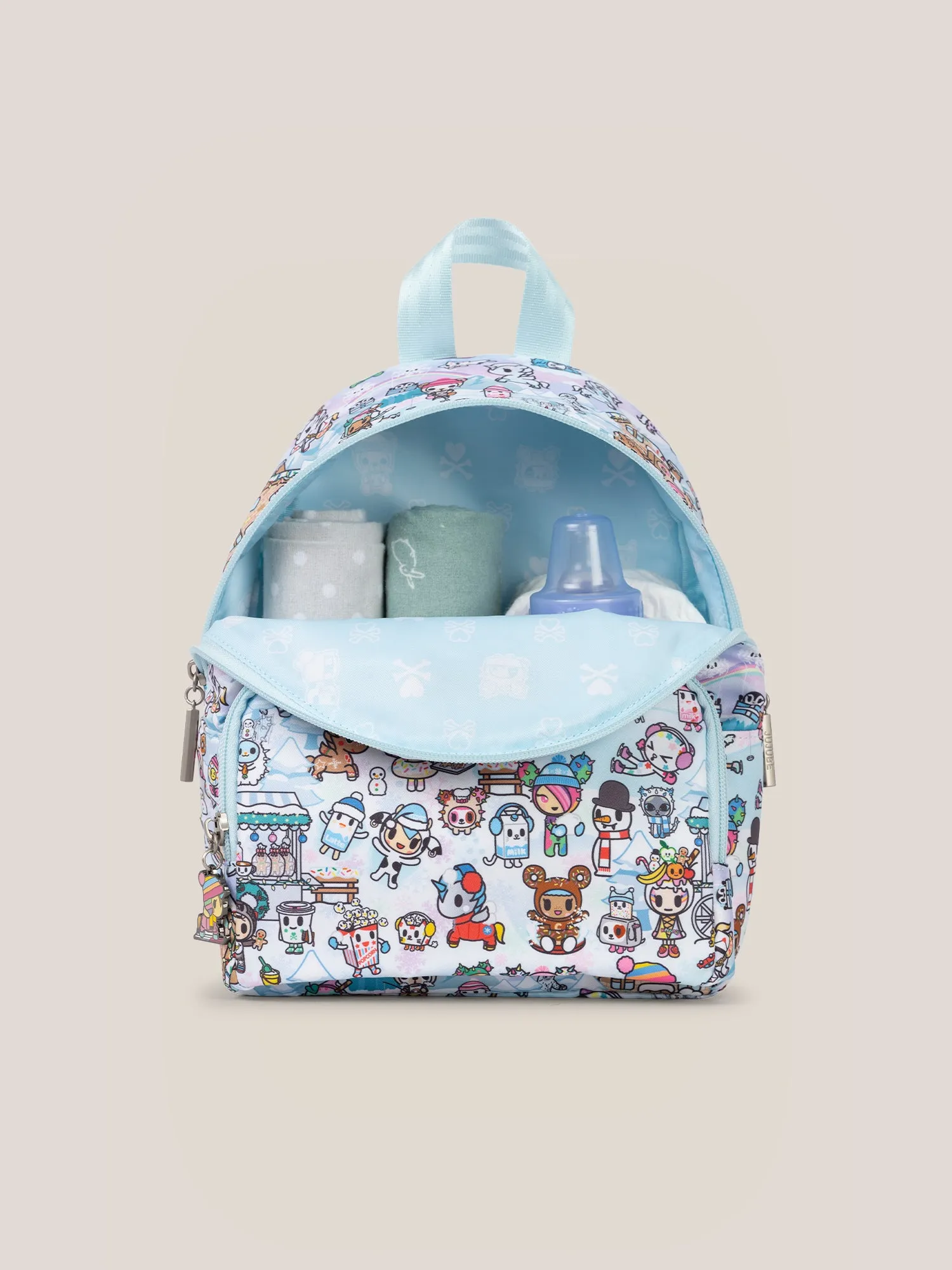 tokidoki Snow Day Everyday Mini Small Diaper Bag Backpack — Ice Blue