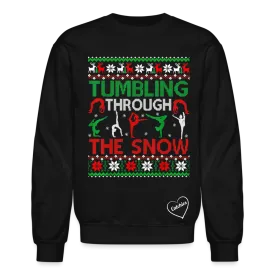 Tumbling through the snow adult Sweatshirt