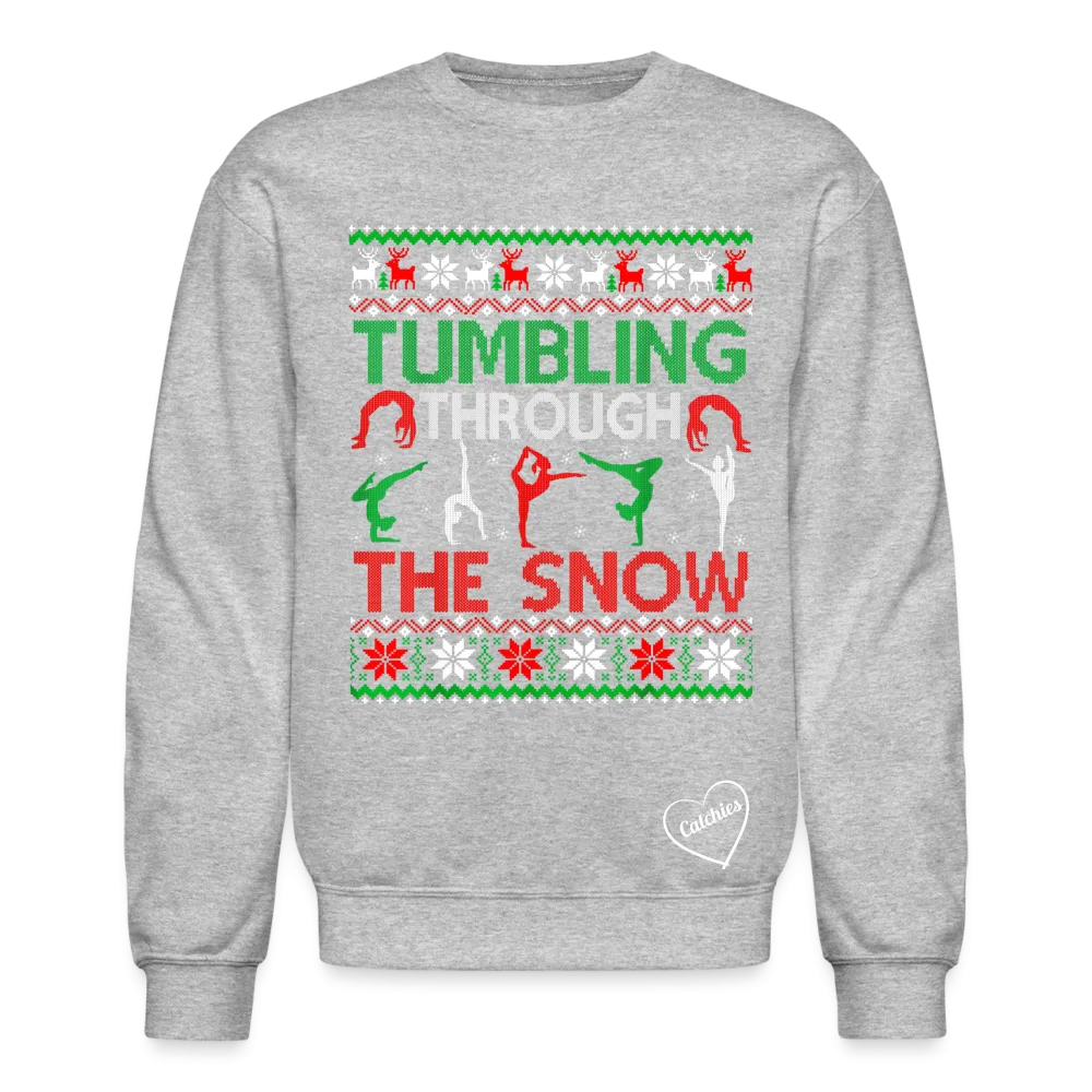 Tumbling through the snow adult Sweatshirt