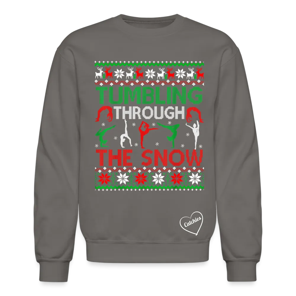 Tumbling through the snow adult Sweatshirt