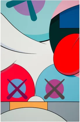 Untitled from Blame Game #3 Upside Down Face Silkscreen Print by Kaws- Brian Donnelly