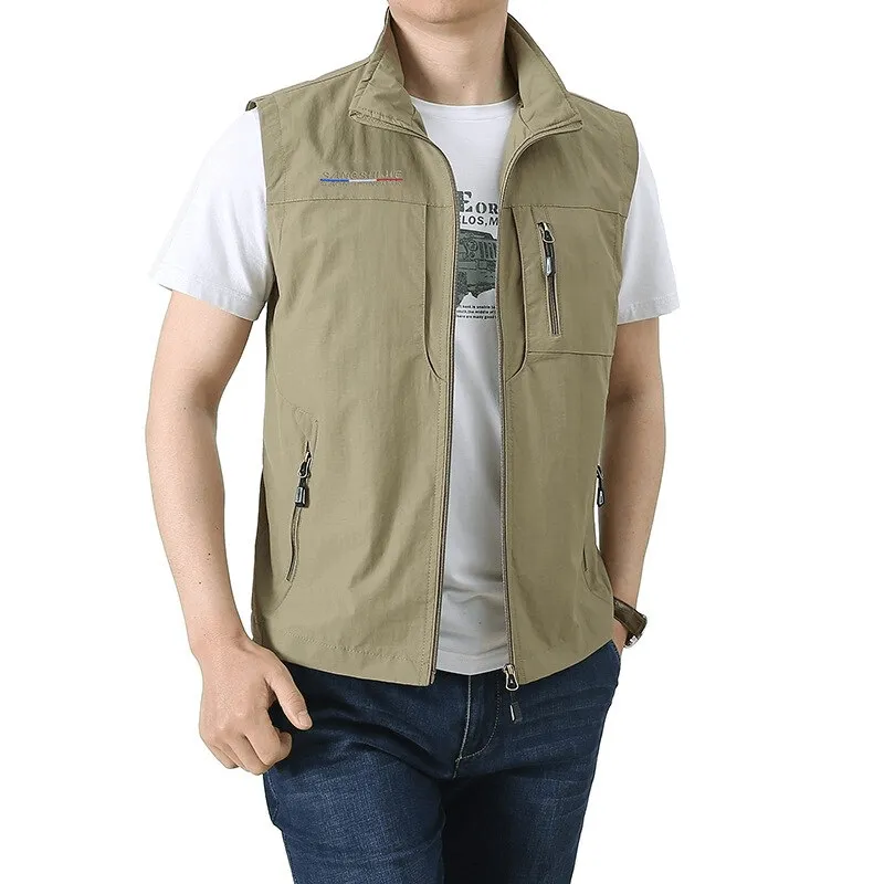 US SALE of Lightweight Breathable Men's Vest with Pockets for Hiking - SF1530