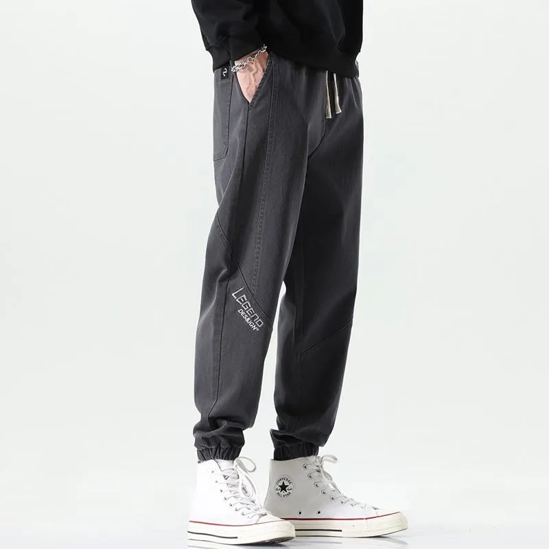 Versatile Tapered Sports Elasticity Elastic Waist Casual Loose Fit Pants