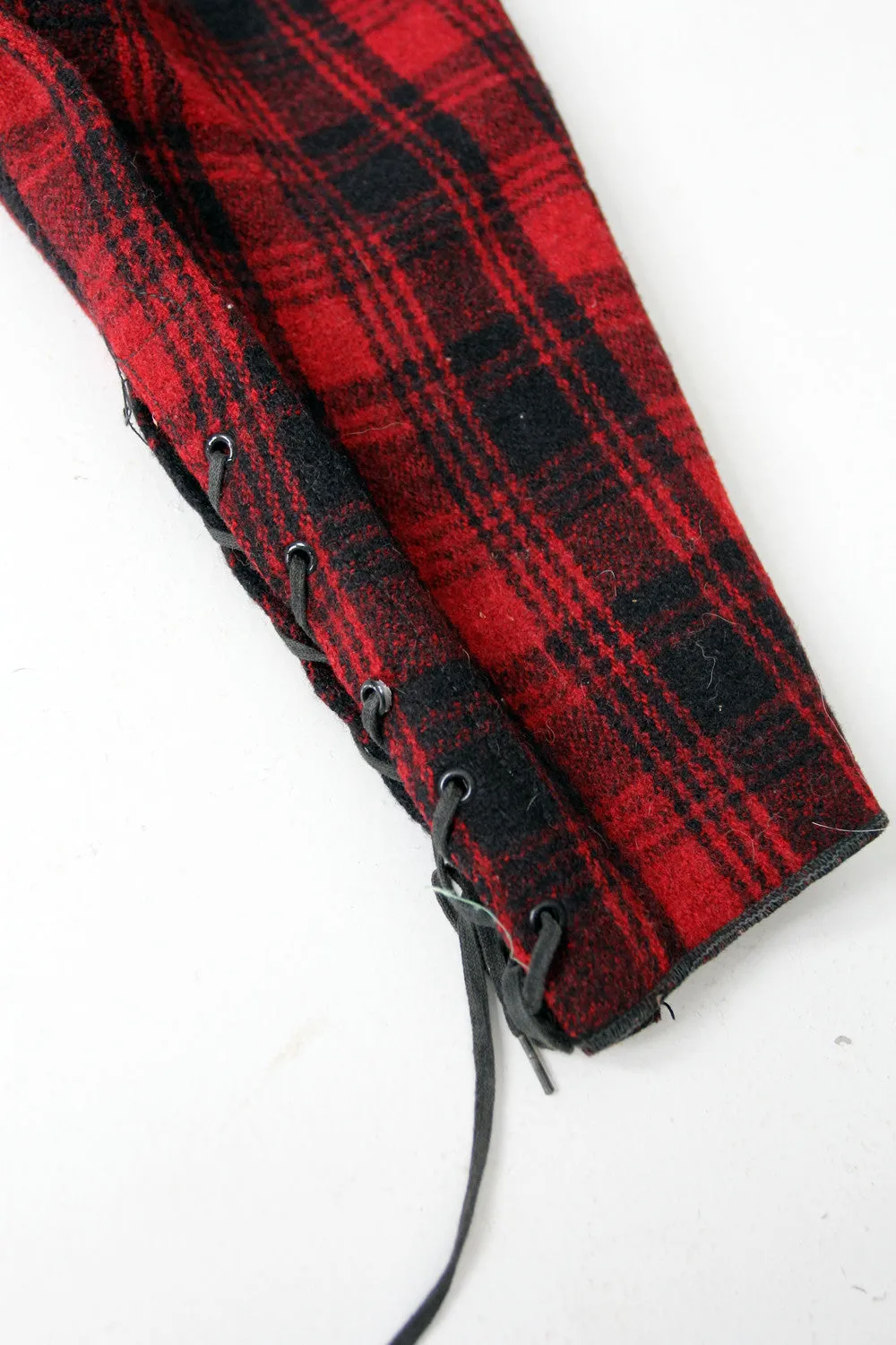 vintage 1930s plaid hunting pants, waist 32