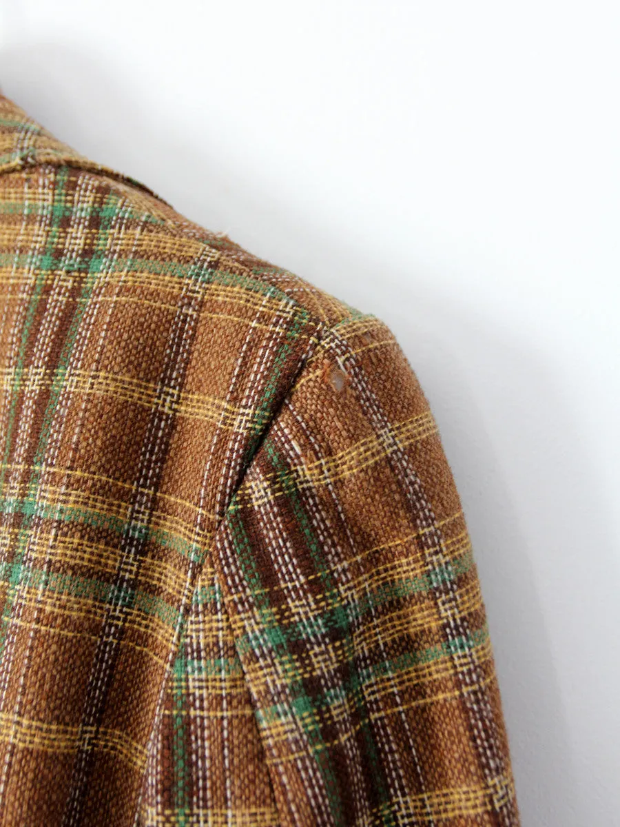 vintage 50s men's tweed sport coat