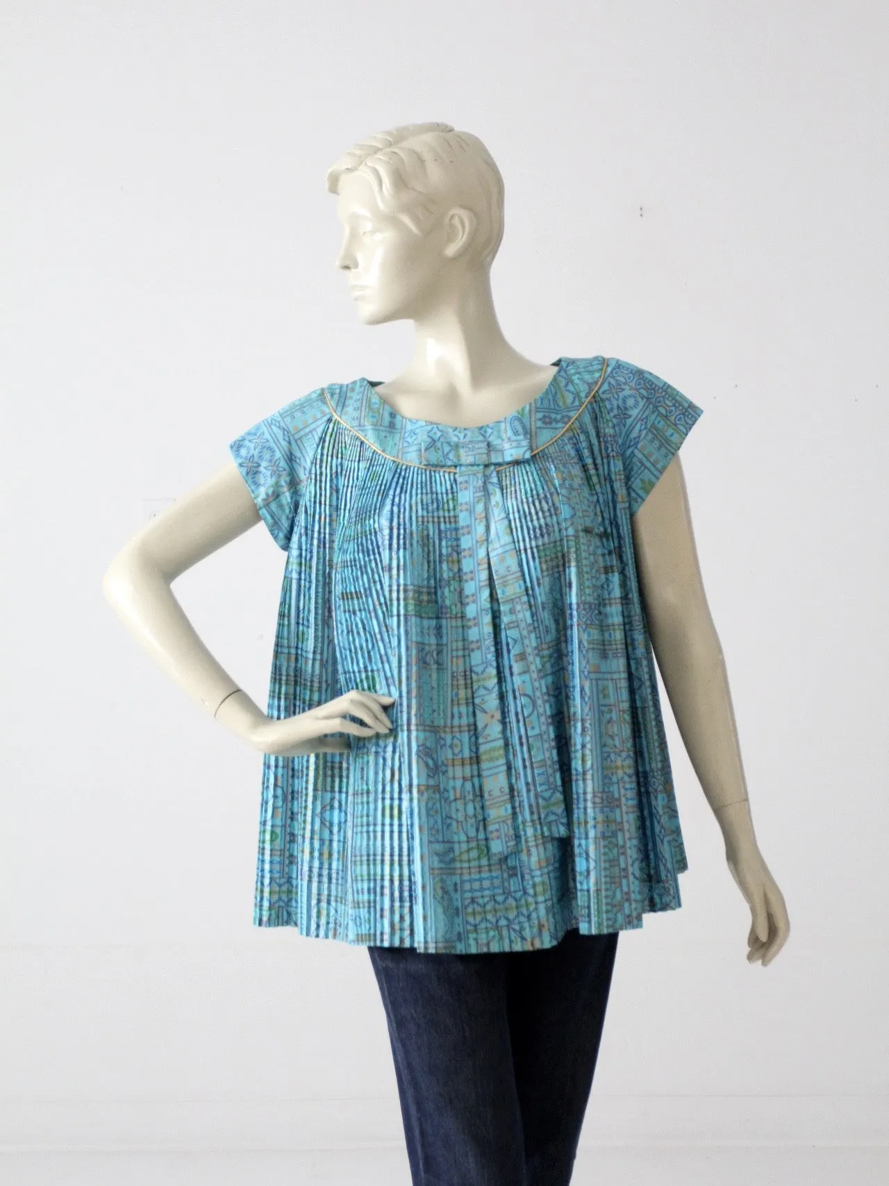 vintage 60s mod trapeze blouse