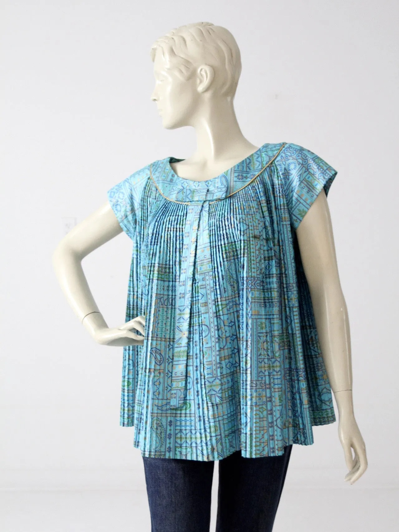 vintage 60s mod trapeze blouse