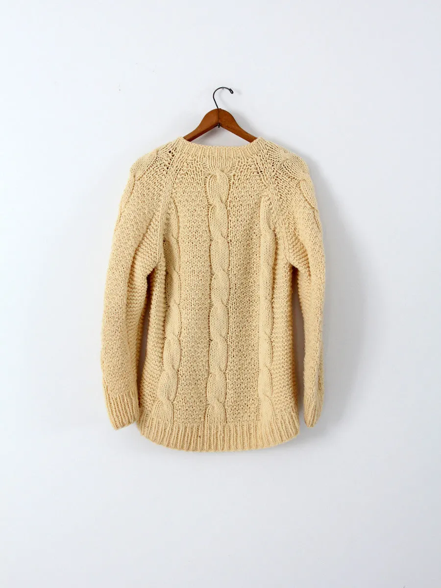 vintage 80s oversize v-neck sweater