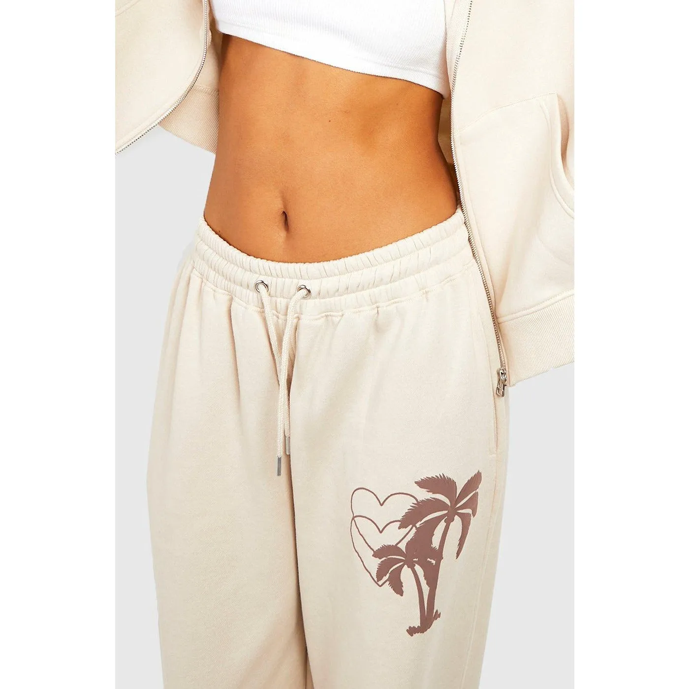 West Coast Slogan Wide Leg Trousers