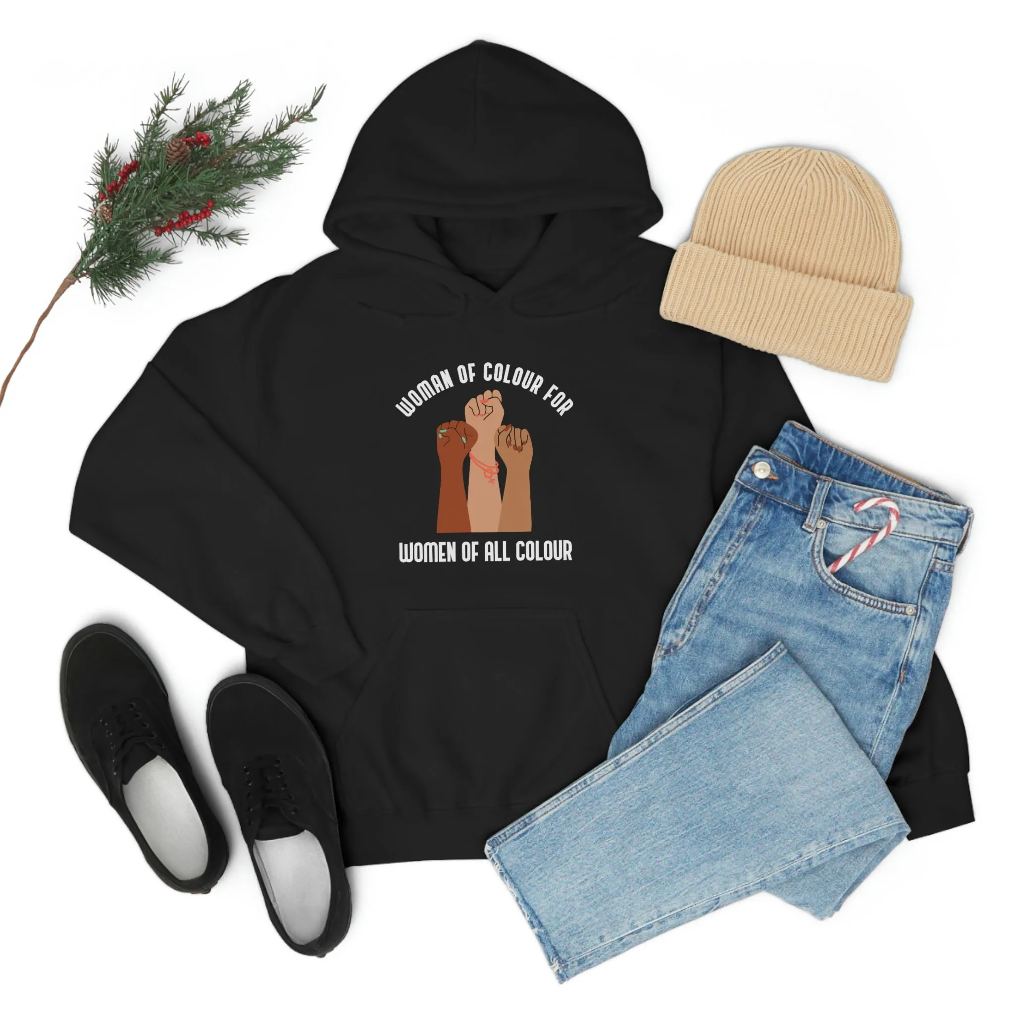 Women Empowerment / Feminist Hoodie Unisex-size - Woman Of Colour