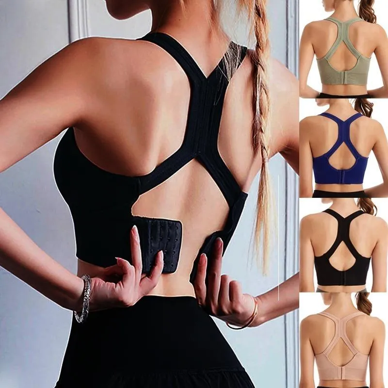 Women Sports Bra Workout Push Up Seamless Sexy Fast Dry Yoga Fitness Removeable Pads Shockproof Running Wire Free X Shape Back