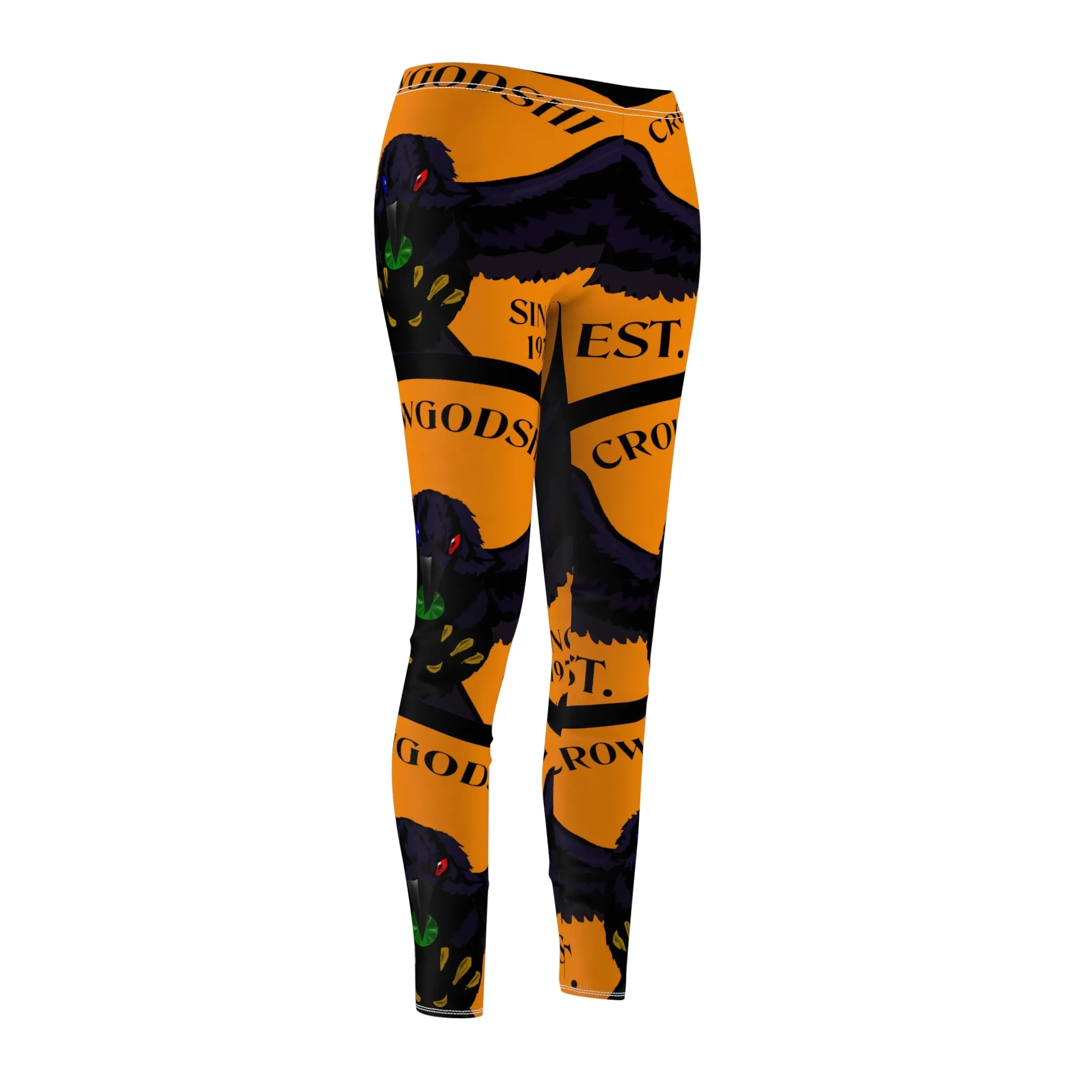 Women's Crowgodshi First Generation #2 Limited Edition Leggings, ORANGE LOGO