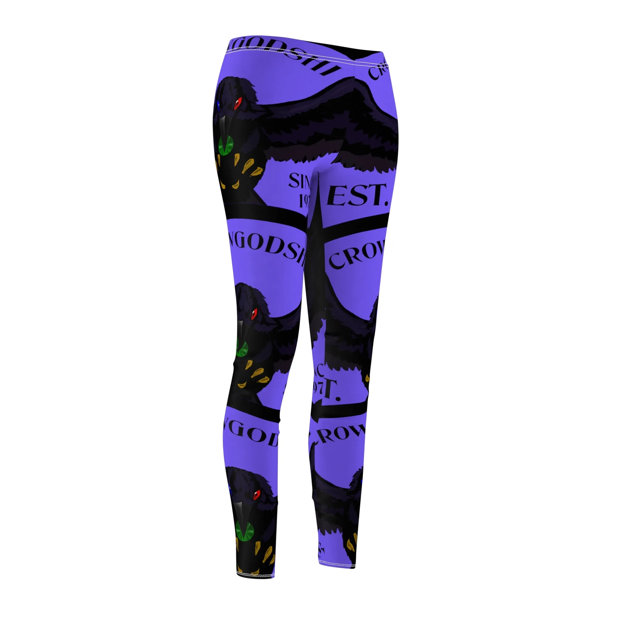 Women's Crowgodshi First Generation #2 Limited Edition Leggings, PURPLE LOGO