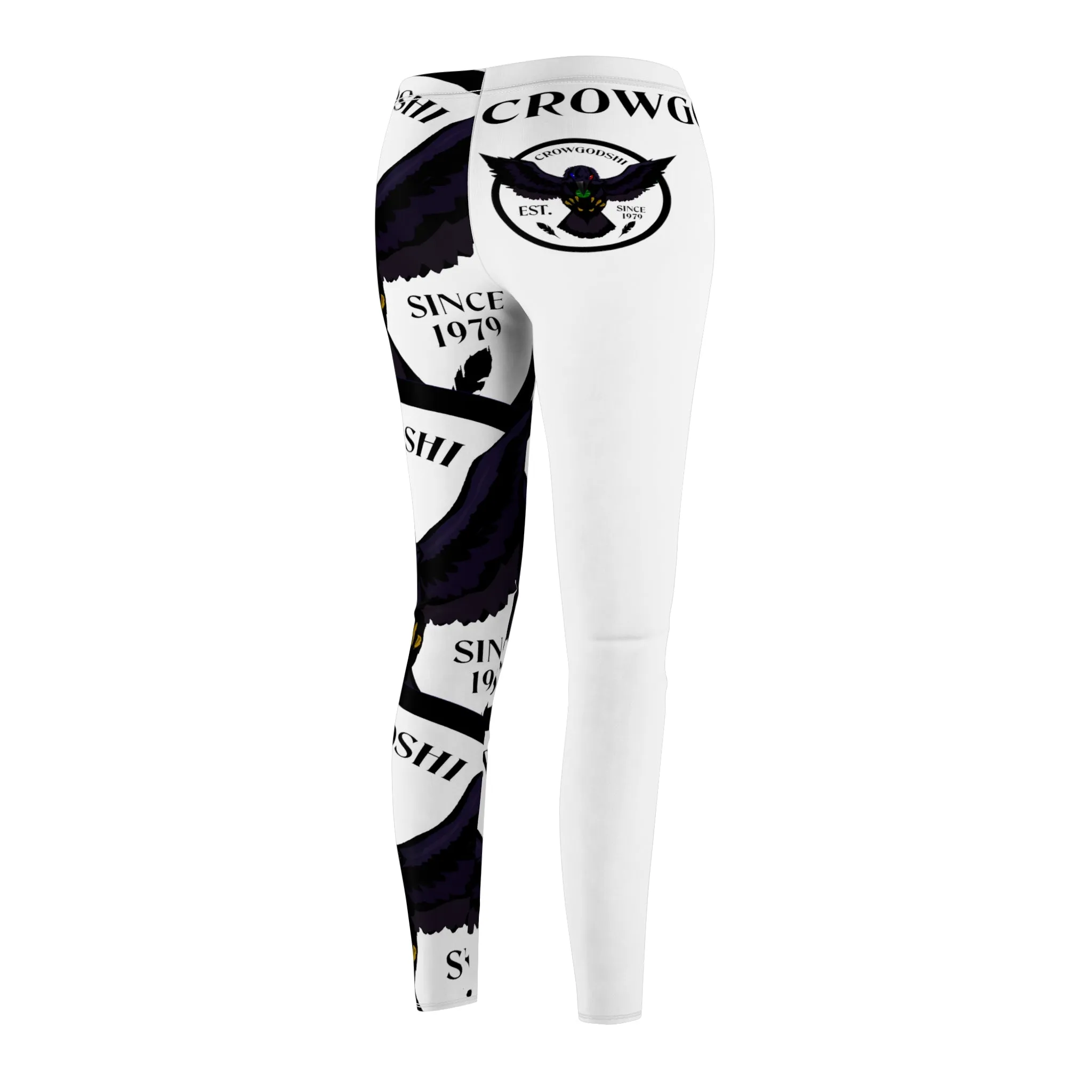 Women's Crowgodshi First Generation Limited Edition Leggings, WHITE LOGO