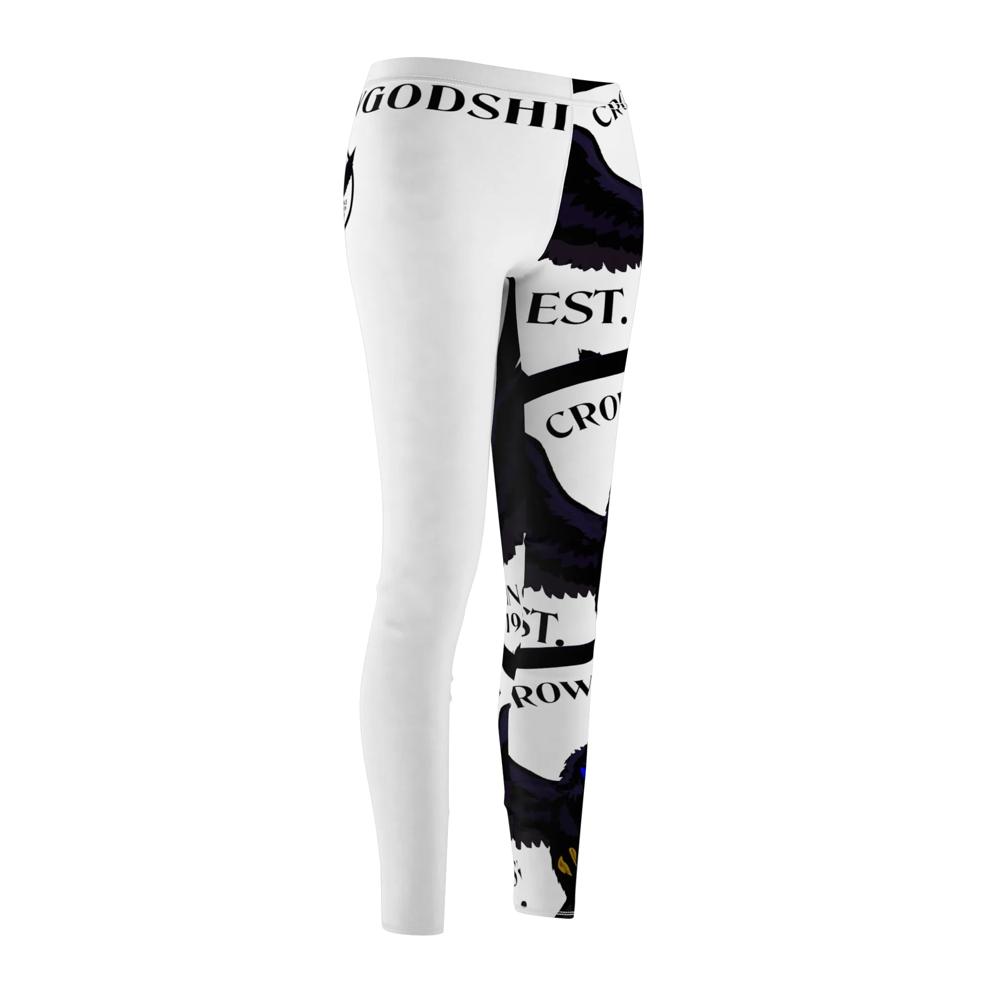 Women's Crowgodshi First Generation Limited Edition Leggings, WHITE LOGO