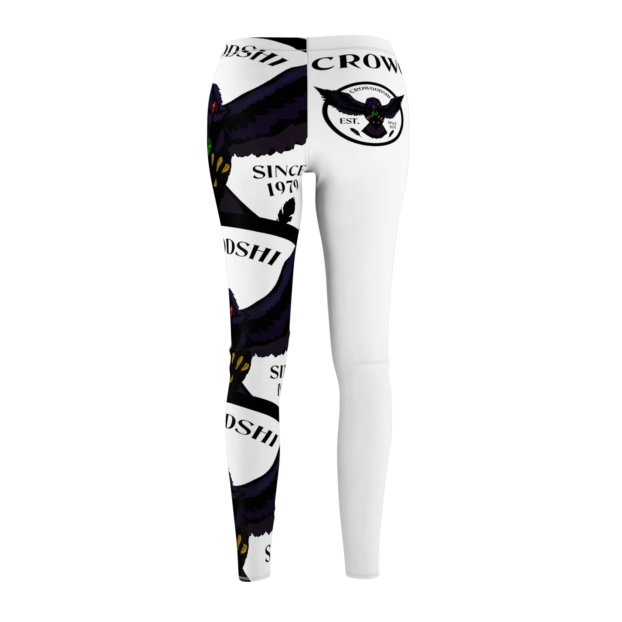 Women's Crowgodshi First Generation Limited Edition Leggings, WHITE LOGO