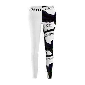 Women's Crowgodshi First Generation Limited Edition Leggings, WHITE LOGO