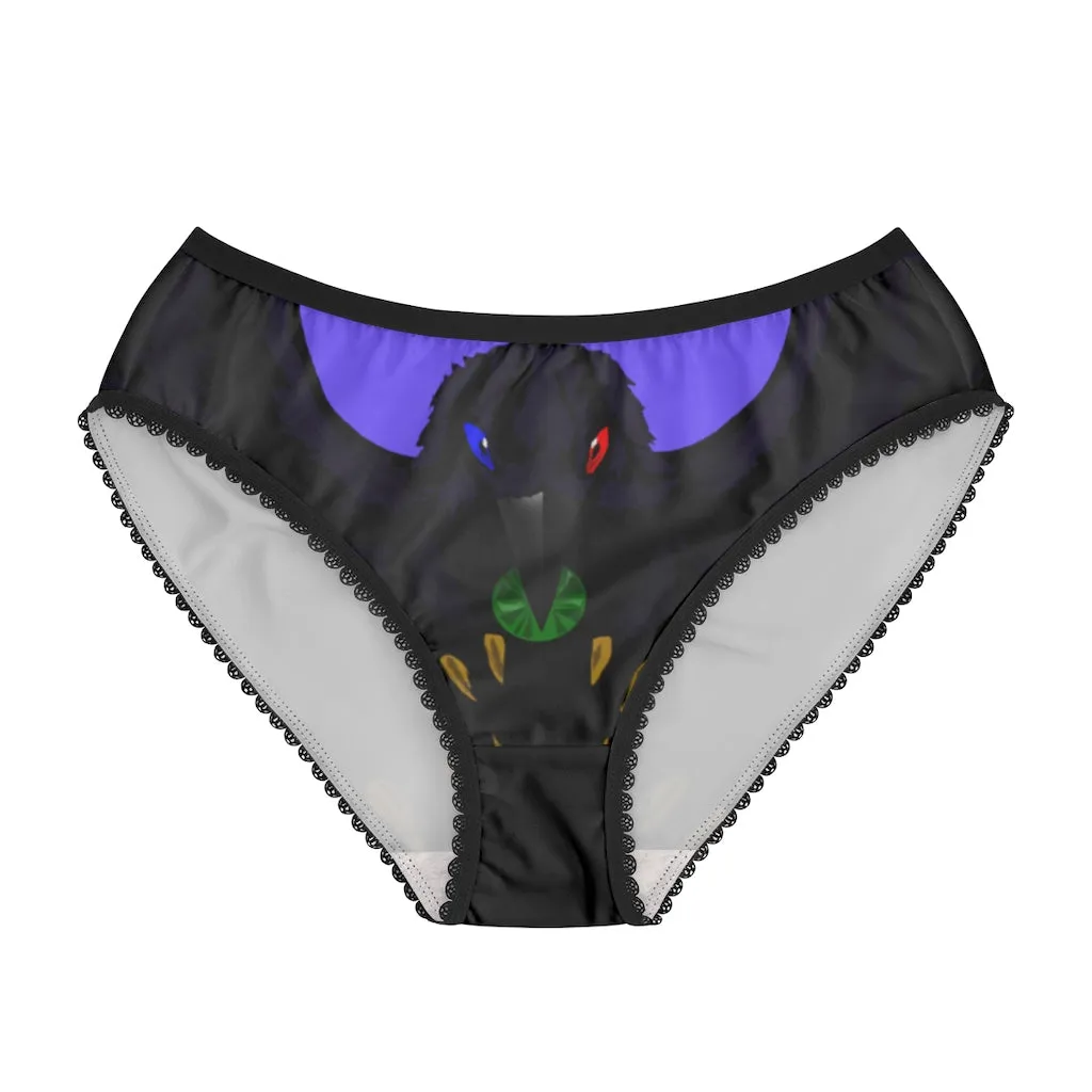 Women's Crowgodshi First Generation Limited Edition Panties, PURPLE LOGO